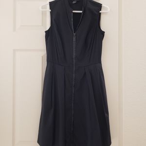 Alfani Zip Front Mixed Media Dress, 4P